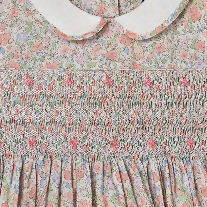 Hand-Smocked Girls Dress - Fiona