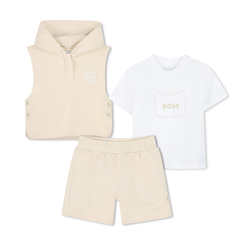 Beige 3‑Piece Casual Set