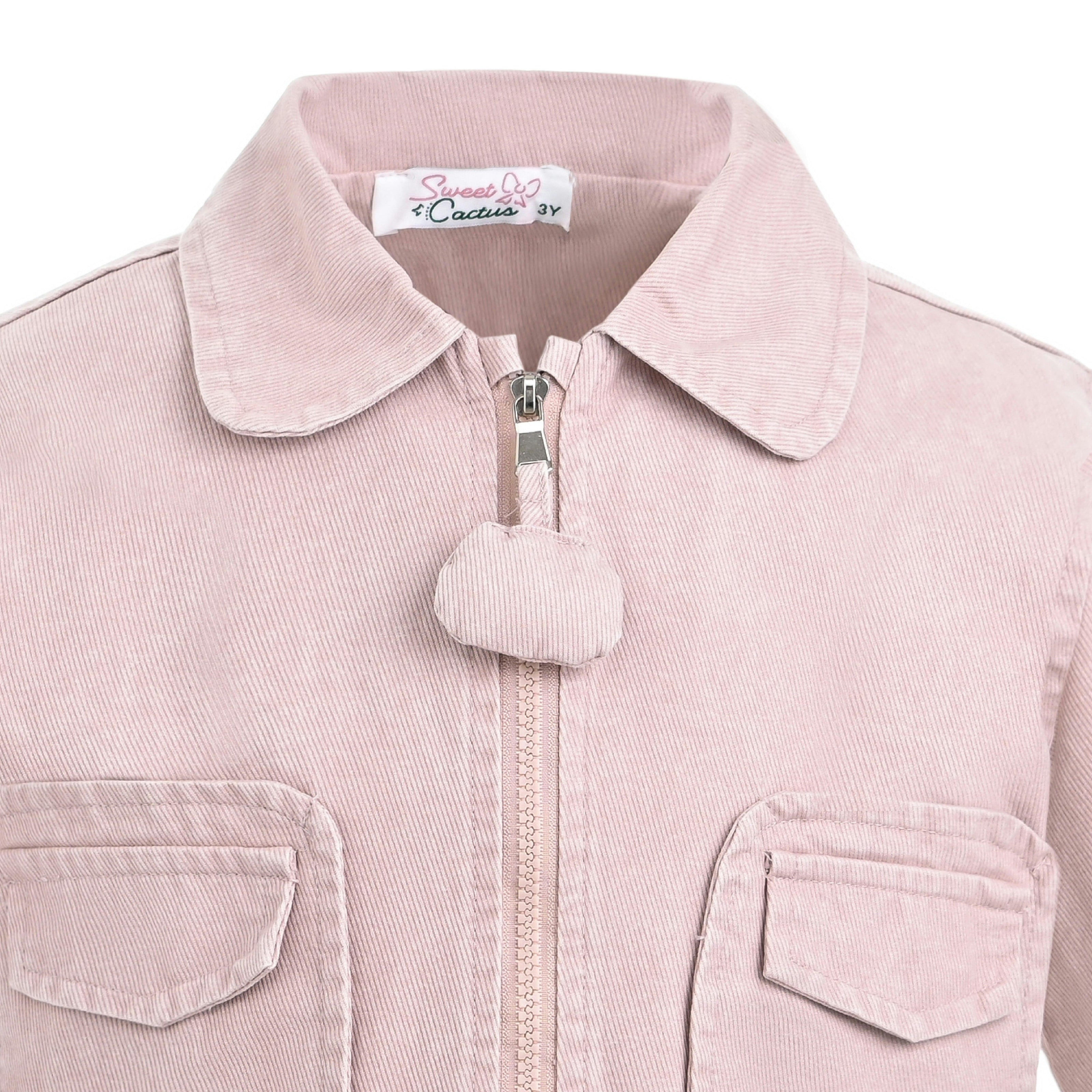 Light Pink Corduroy Skirt Set