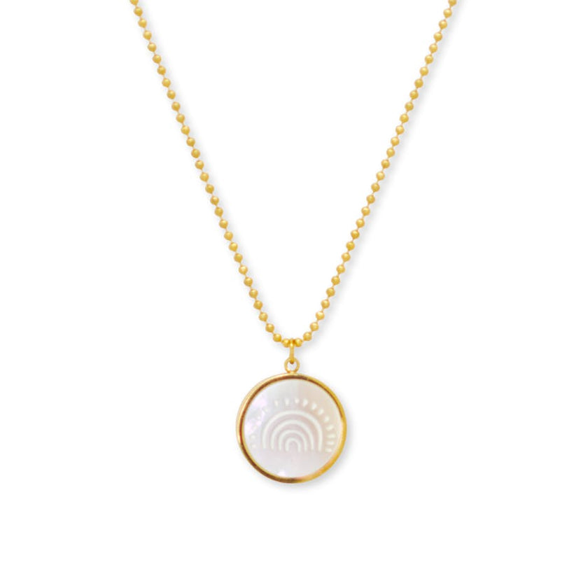 Rainbow Token Necklace