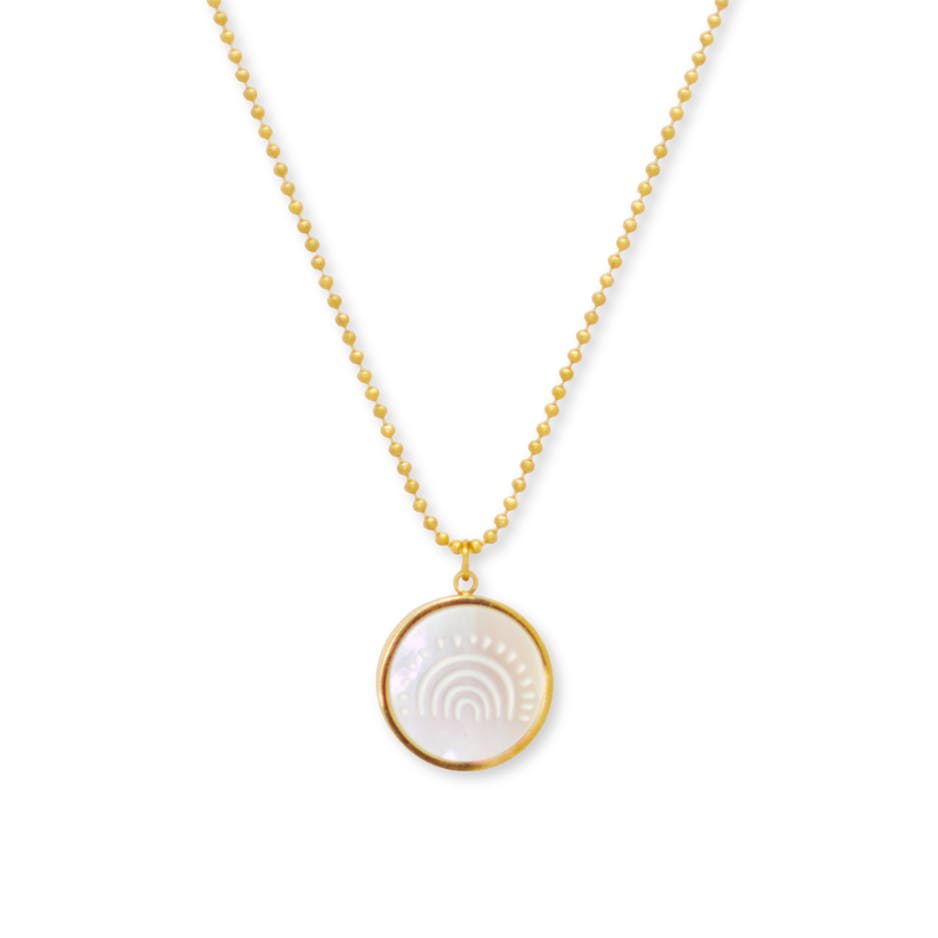 Rainbow Token Necklace