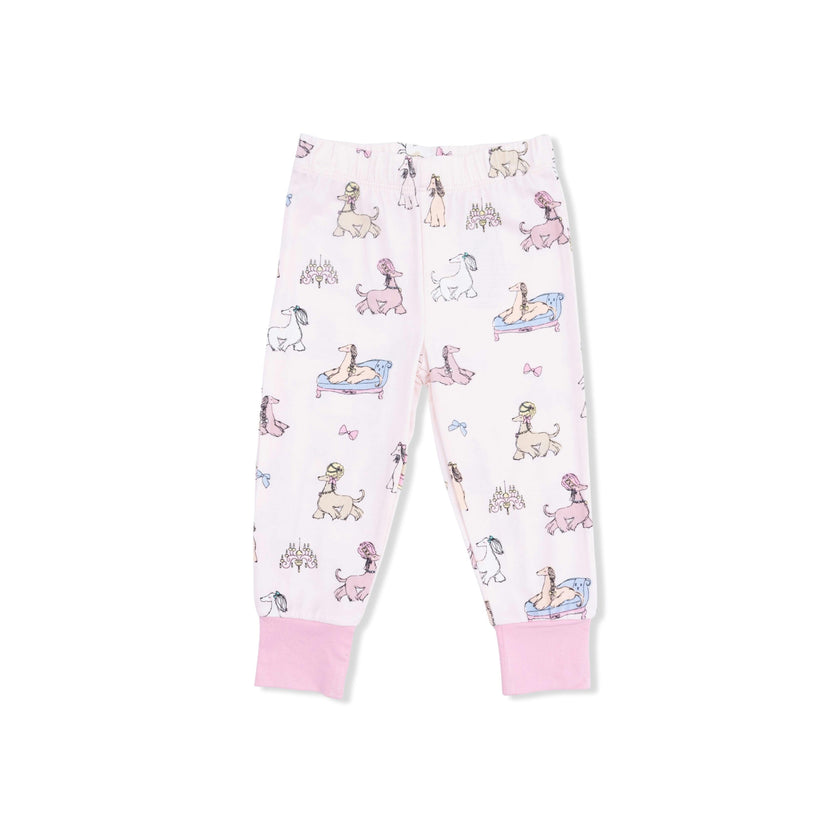 Fancy Hounds with Bows - Short Sleeve Loungewear Set