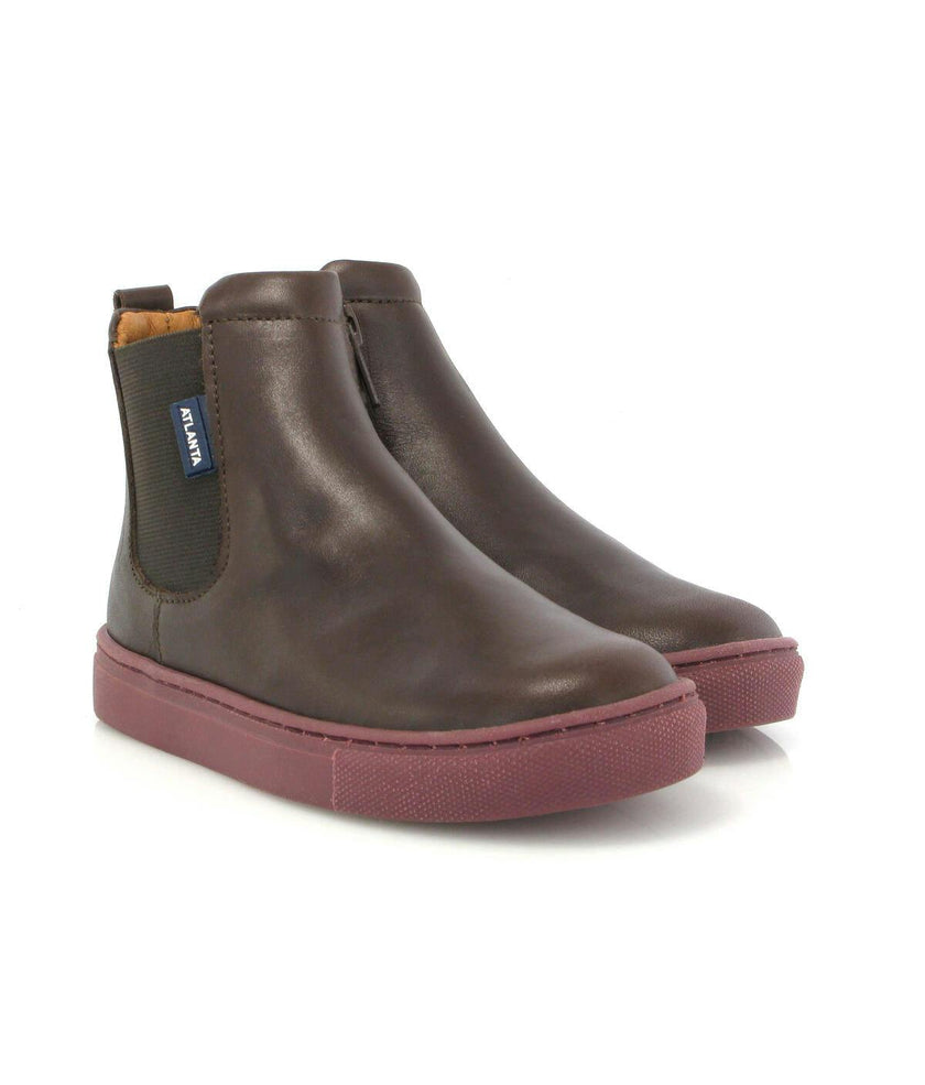 Sneaker Boots, Smooth Dark Brown