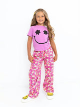 Flower Smiley Short Sleeve Tee