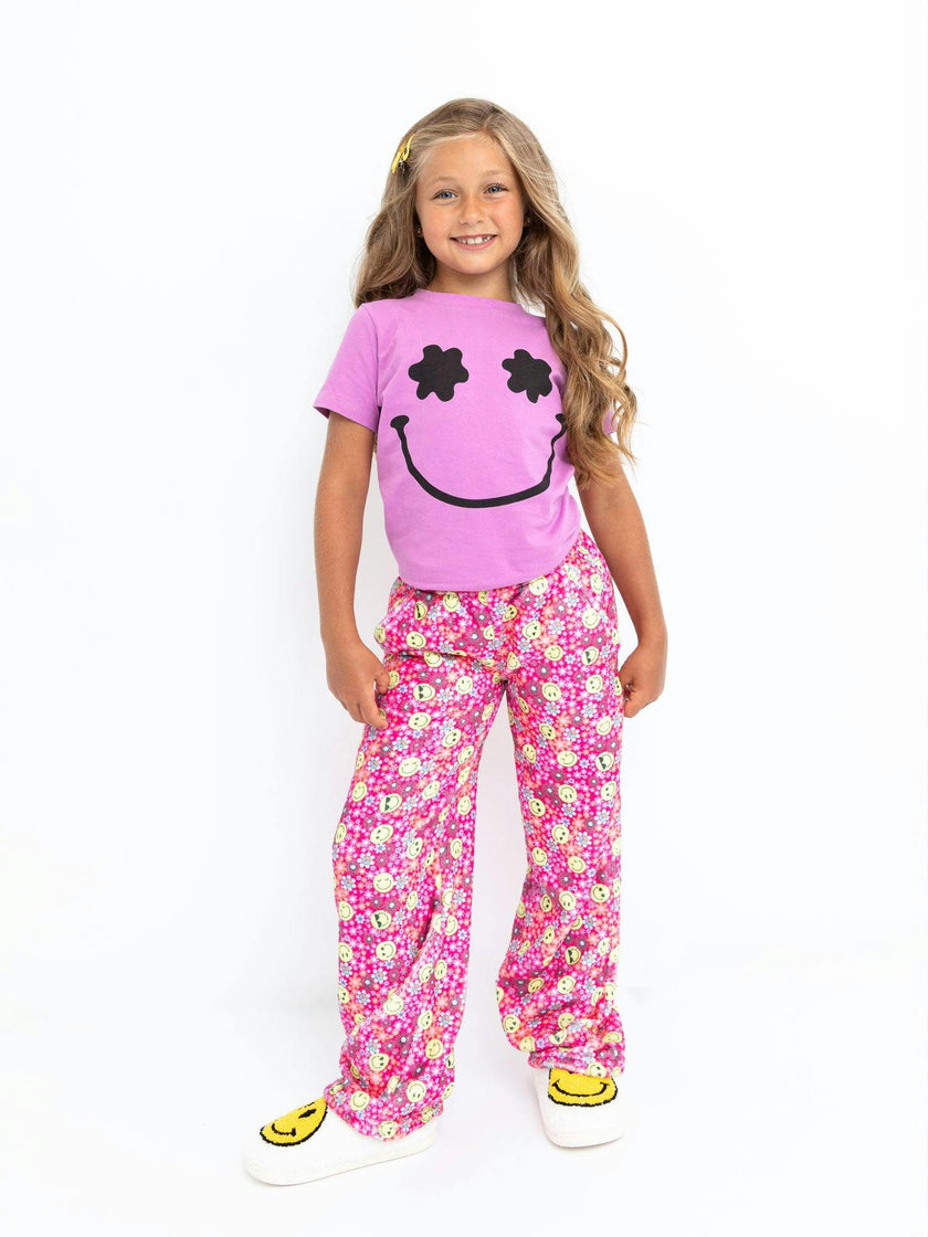 Flower Smiley Short Sleeve Tee