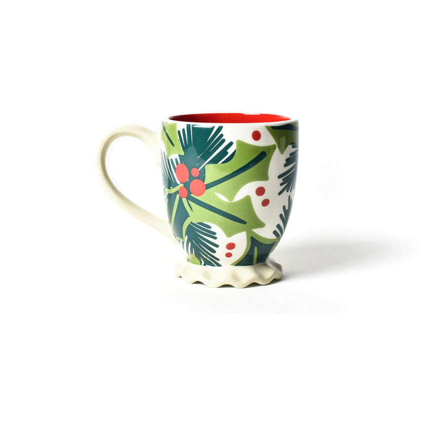 Holly Ruffle Mug