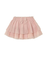 Pink Baby Pleated Tulle Skirt