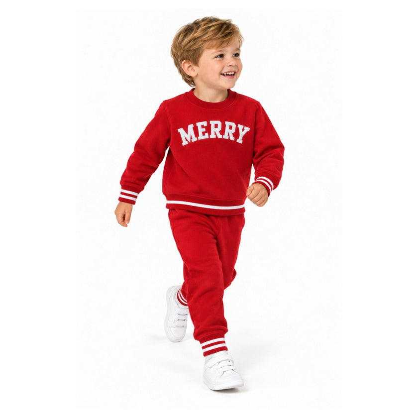 Merry Sweatshirt & Jogger Set
