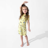 Teddy Picnic Girls' Short Sleeve Dress