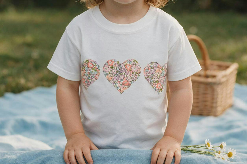Liberty of London Children's Mini Hearts T-Shirt - White