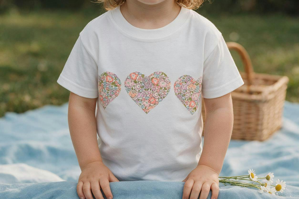 Liberty of London Children's Mini Hearts T-Shirt - White
