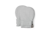 PREEMIE STAY ON MITTS | STORM GRAY — Bamboo Organic Cotton Blend, NICU Approved Preemie Size