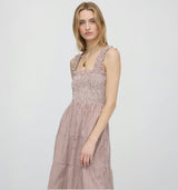 The Goldie Nap Dress - Cognac Gingham