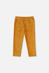 Stretch Velour Treggings Yellow