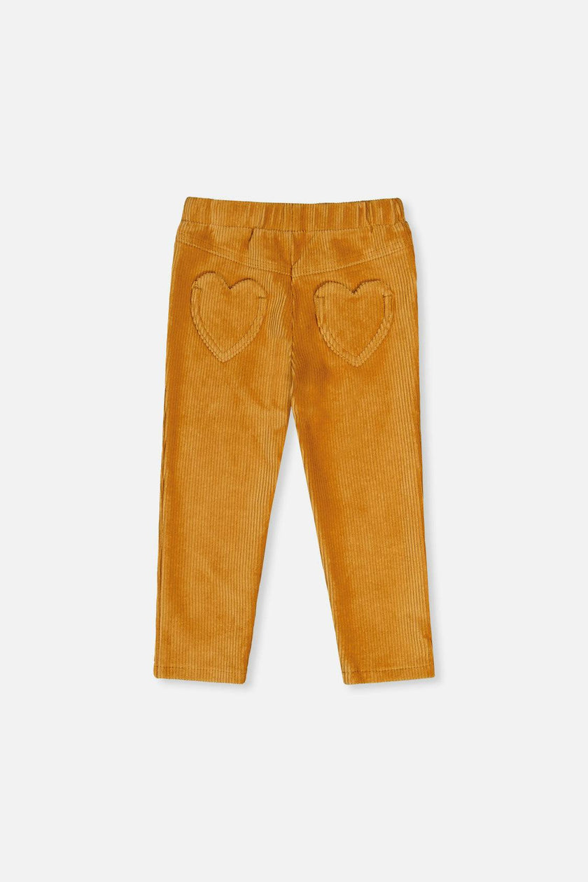 Stretch Velour Treggings Yellow