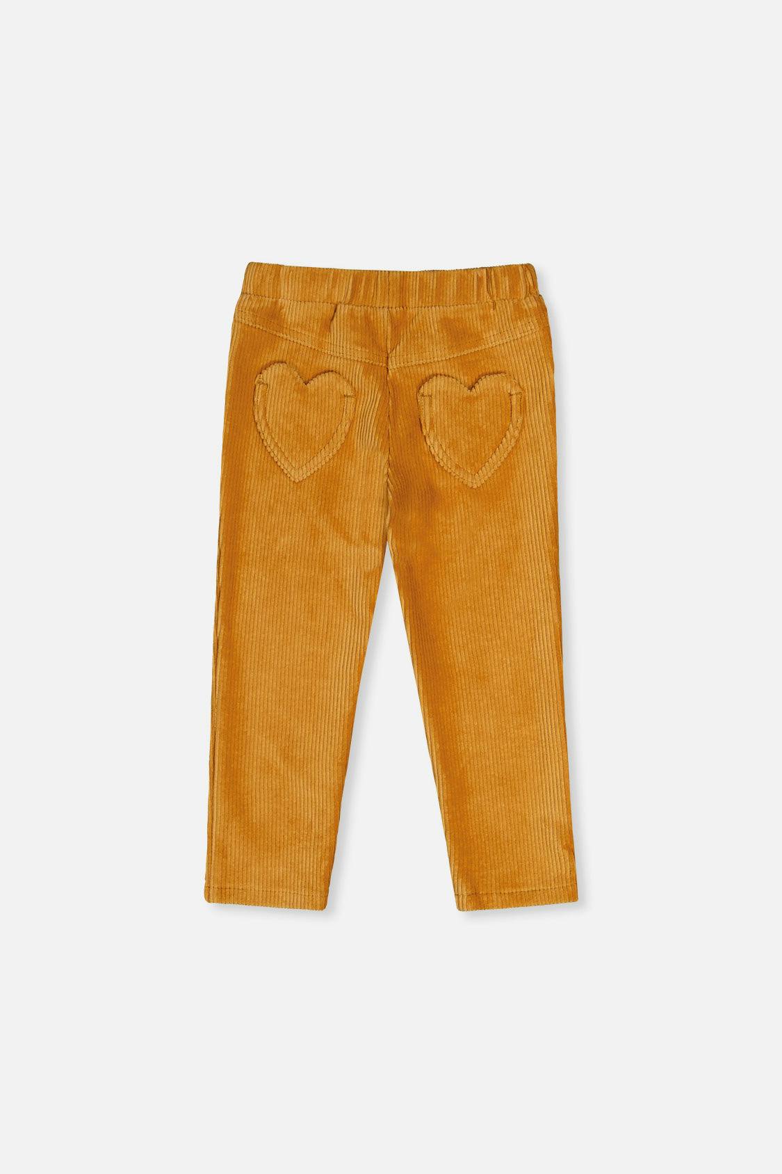 Stretch Velour Treggings Yellow