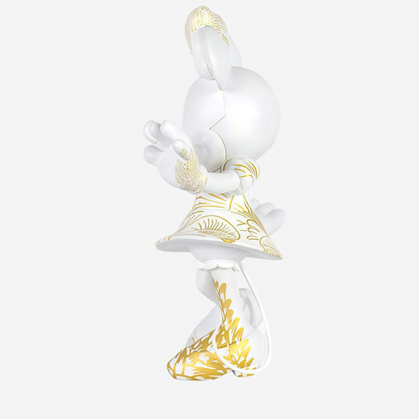Minnie STAR STYLE White & Gold 12in