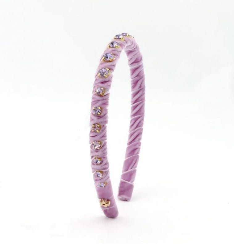 Velvet Stones Light Purple Headband