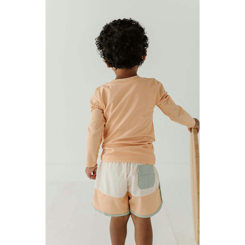 Boy's Colorblock Swim Shorts