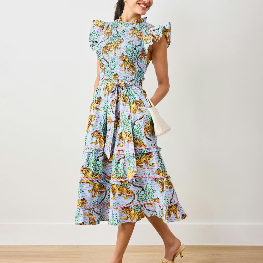 Bagheera - Ready to Ruffle Dress - Pale Blue