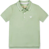 Organic Short Sleeve Knit Pique Polo Shirt