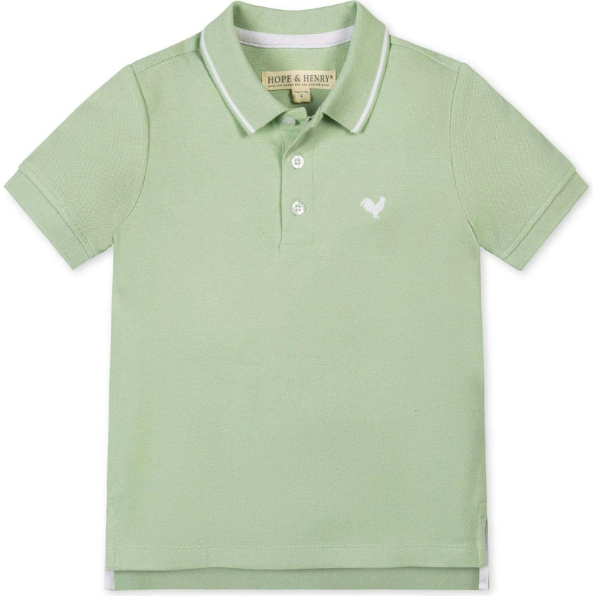 Organic Short Sleeve Knit Pique Polo Shirt