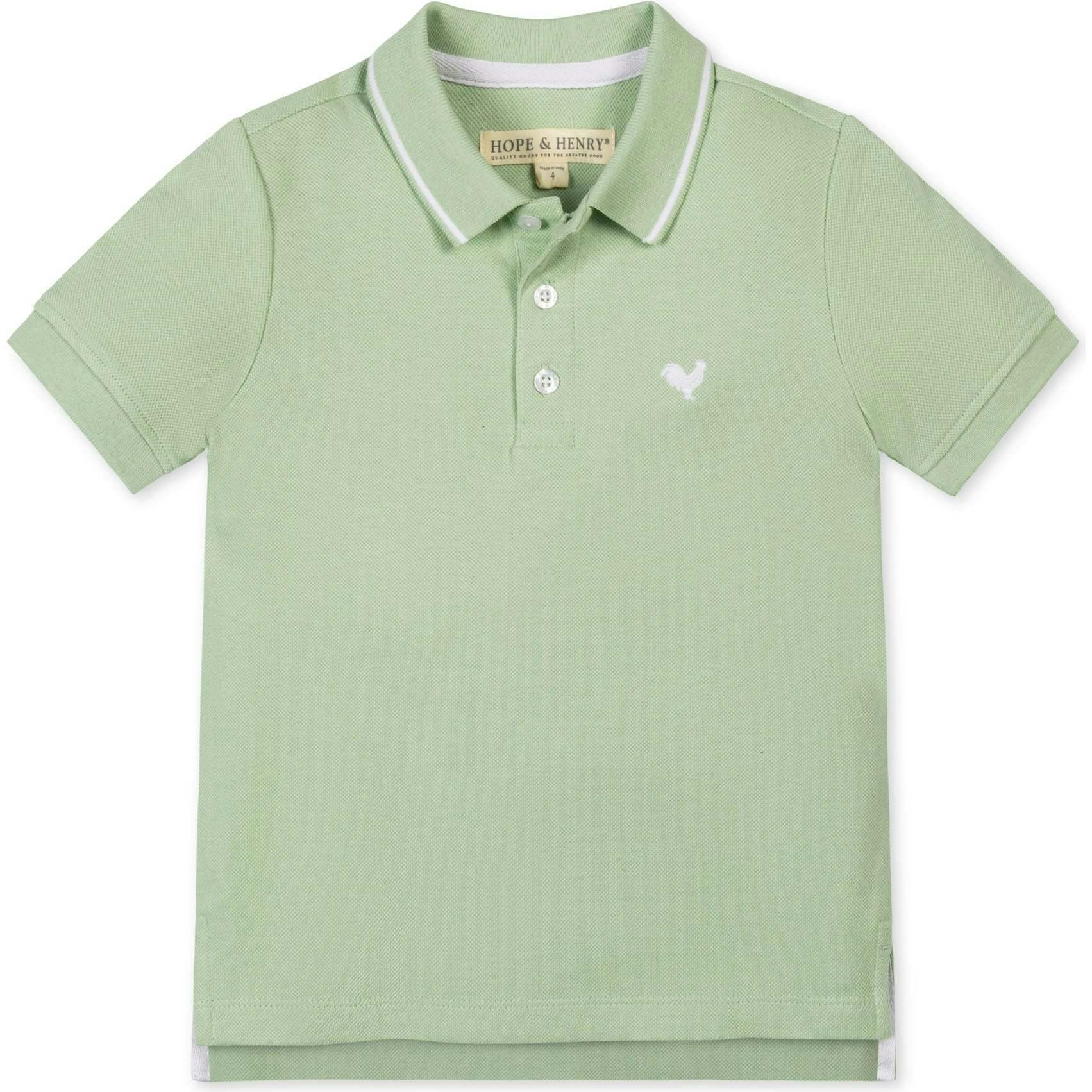 Organic Short Sleeve Knit Pique Polo Shirt