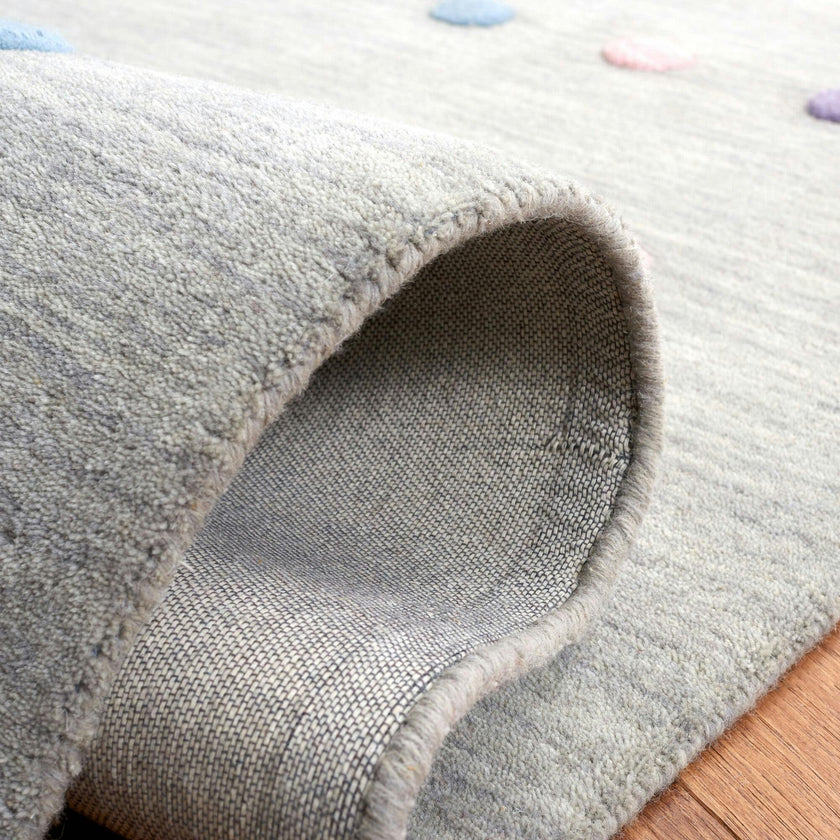 Kids Carter Rug, Silver