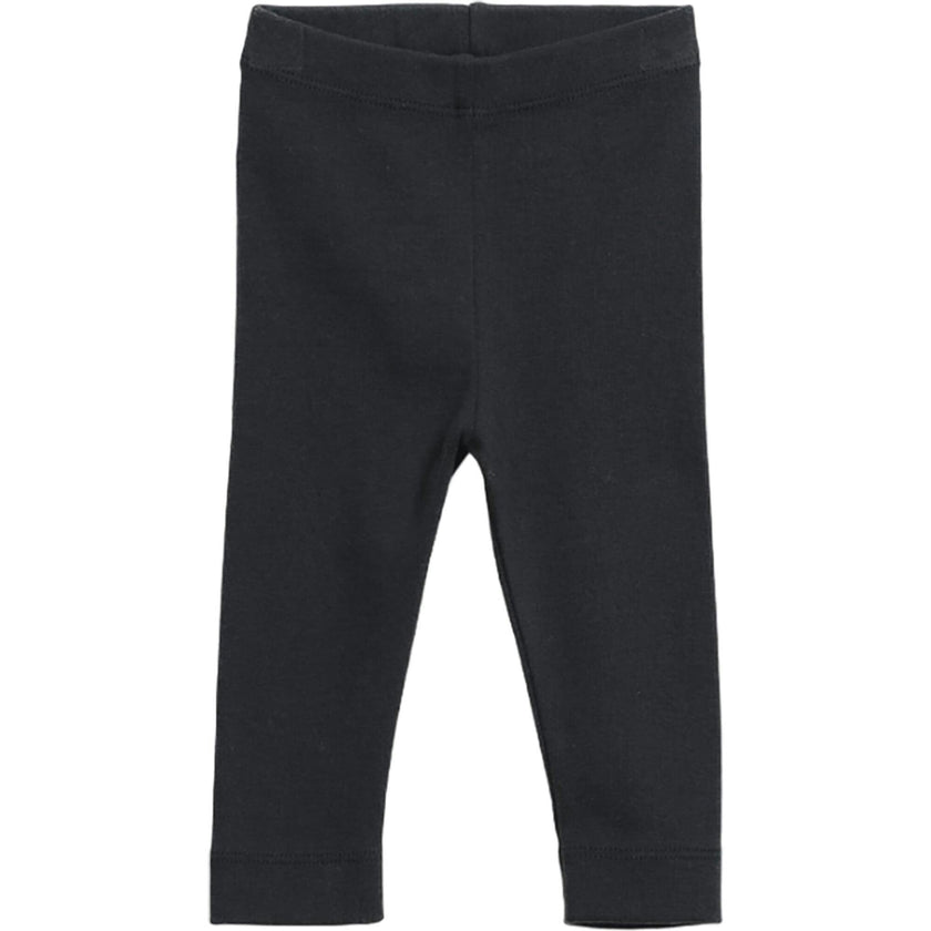 Jersey Elastic Waistband Cuffed Hem Leggings