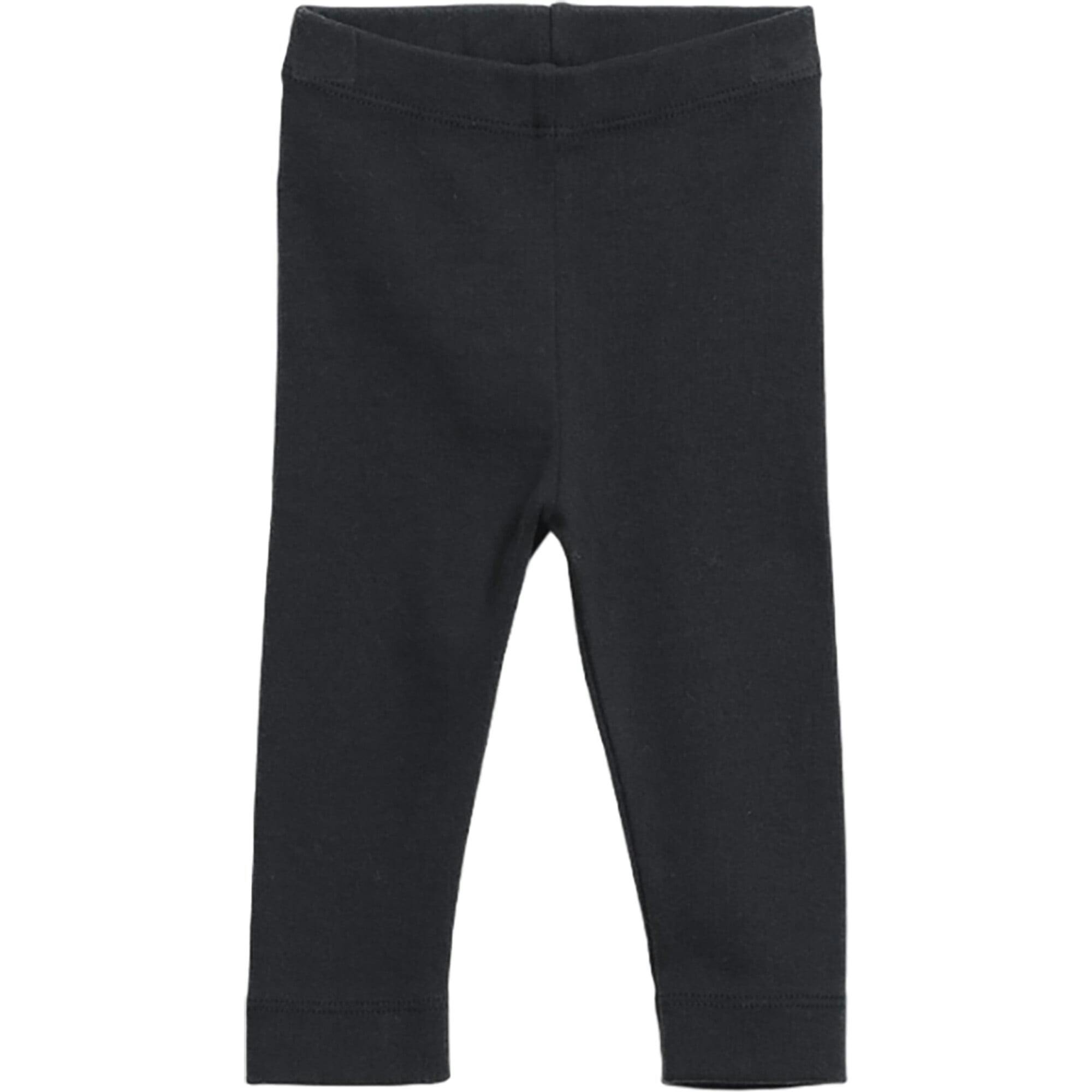 Jersey Elastic Waistband Cuffed Hem Leggings