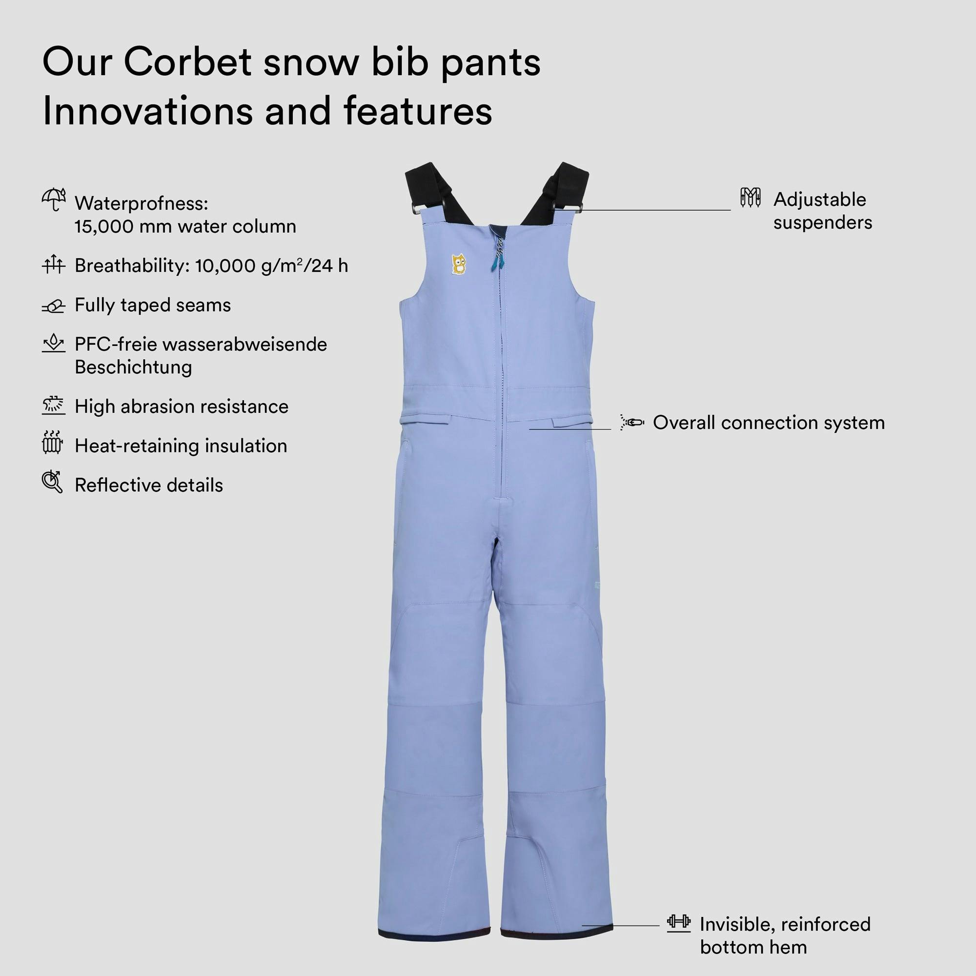 Corbet snow bib pants