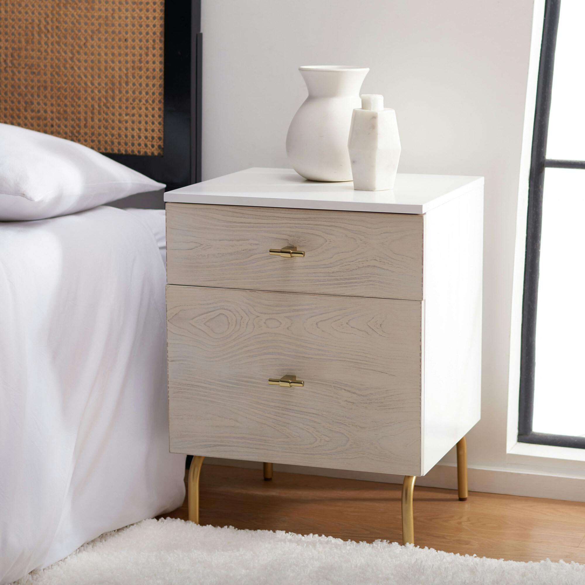 Genevieve 2-Drawer Nightstand