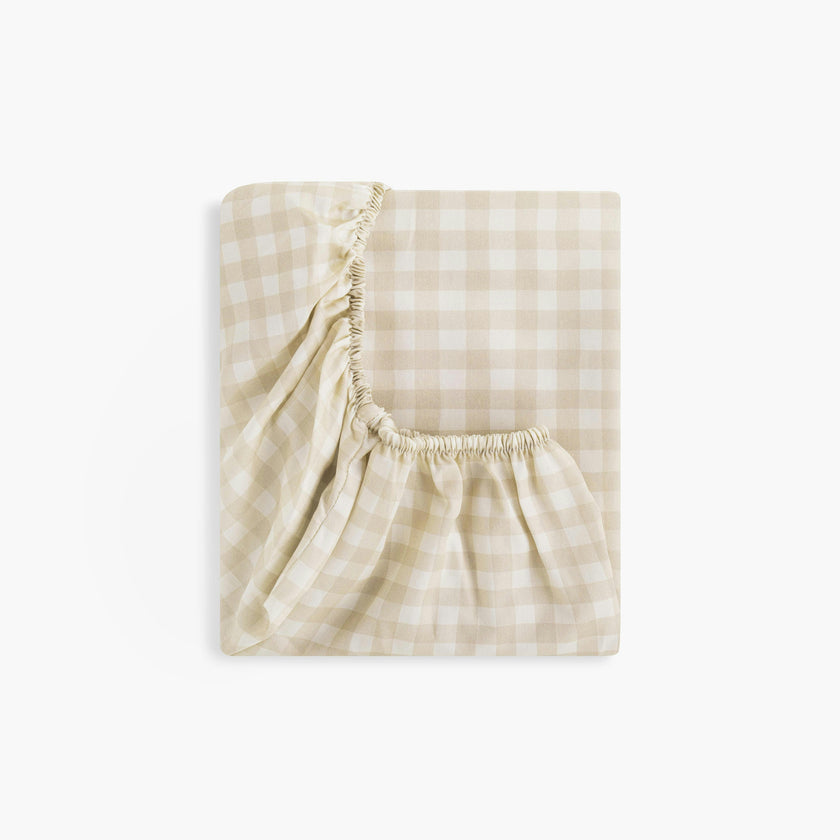Picnic Gingham Crib Sheet