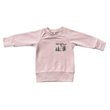 Girl's Raglan Sweatshirt Slate Daisy