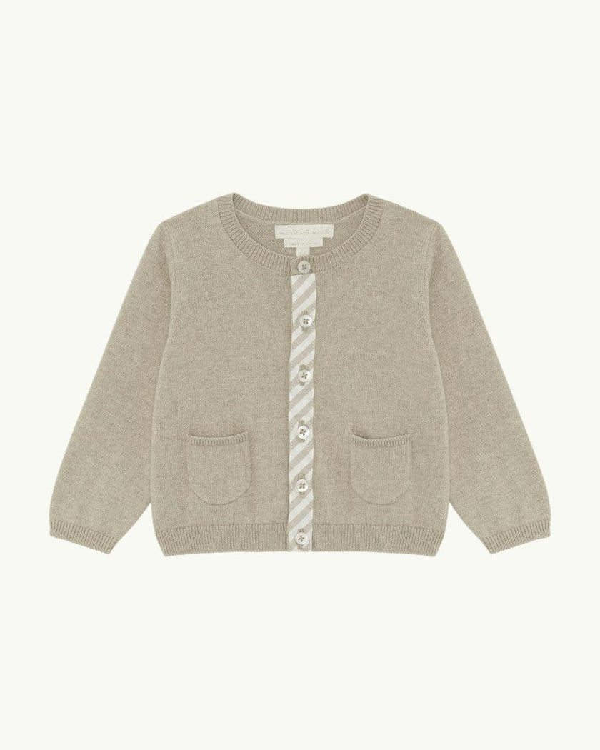 Casey Baby Cardigan - Sepia