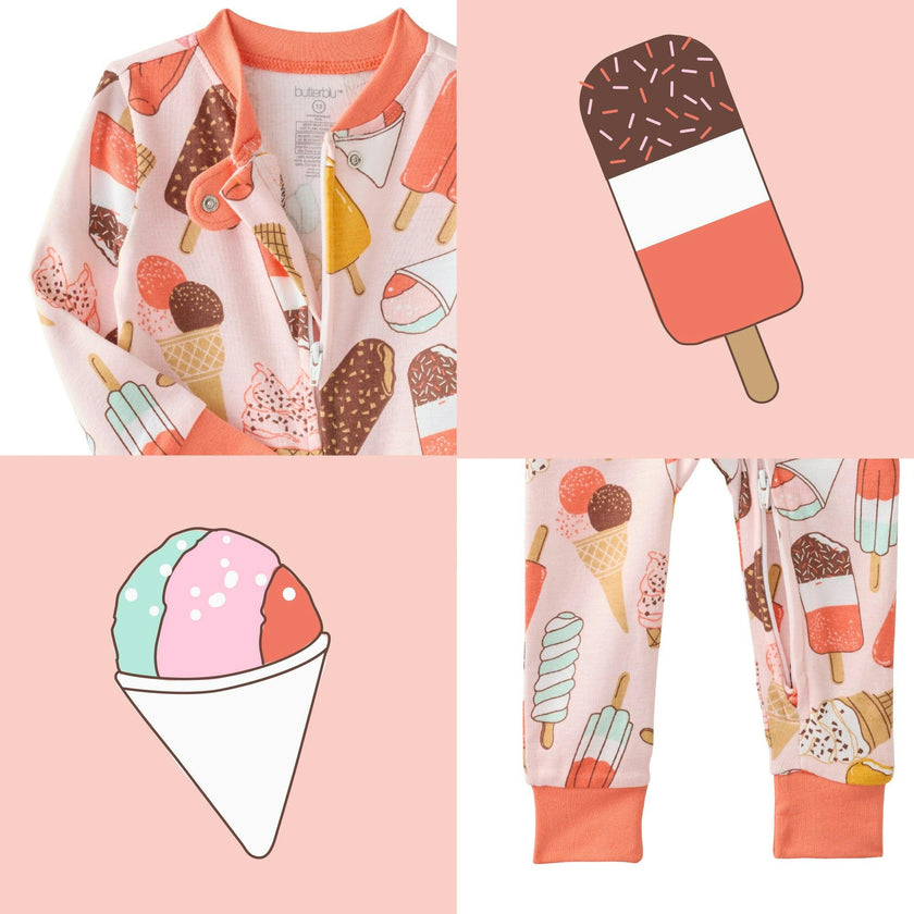 SHAWN Snug-fit Footless Baby Pajamas for Boys & Girls