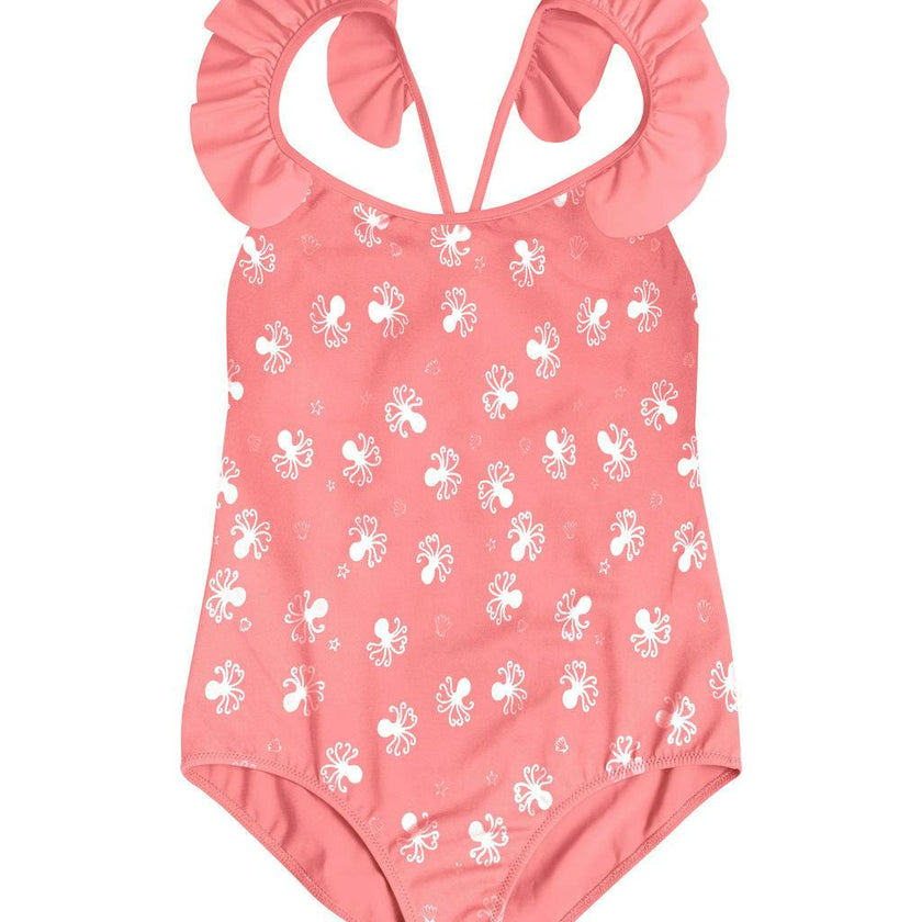 Coco One Piece Swimsuit Folpetto print Blush