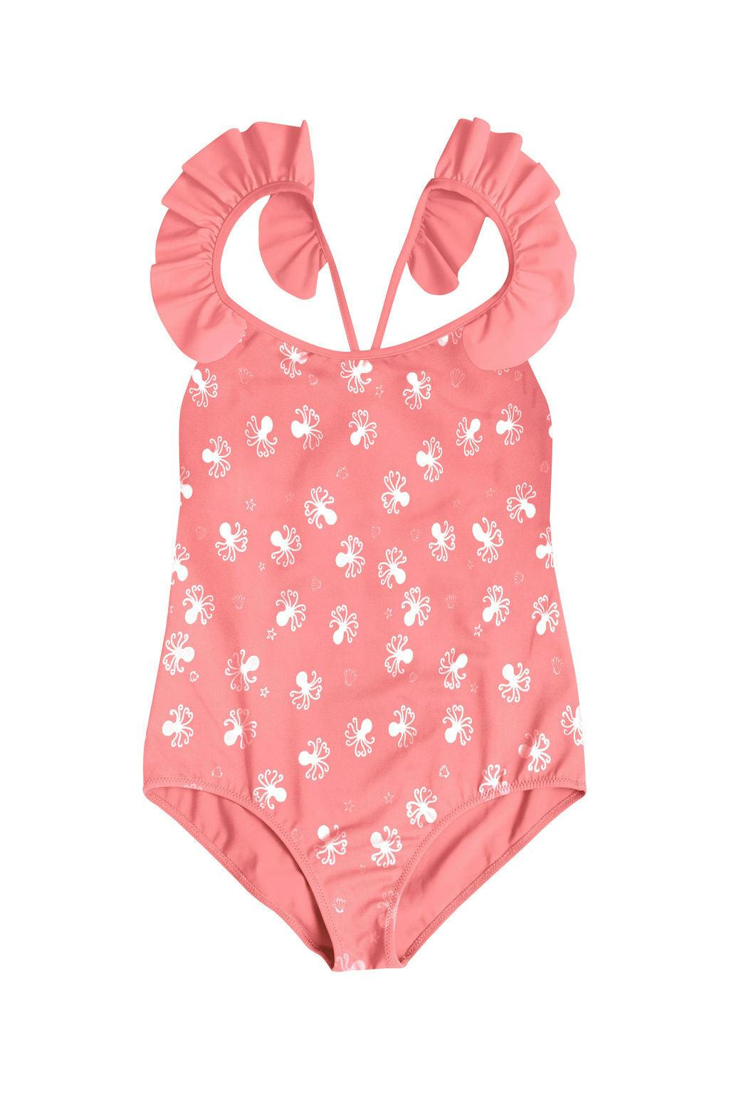 Coco One Piece Swimsuit Folpetto print Blush