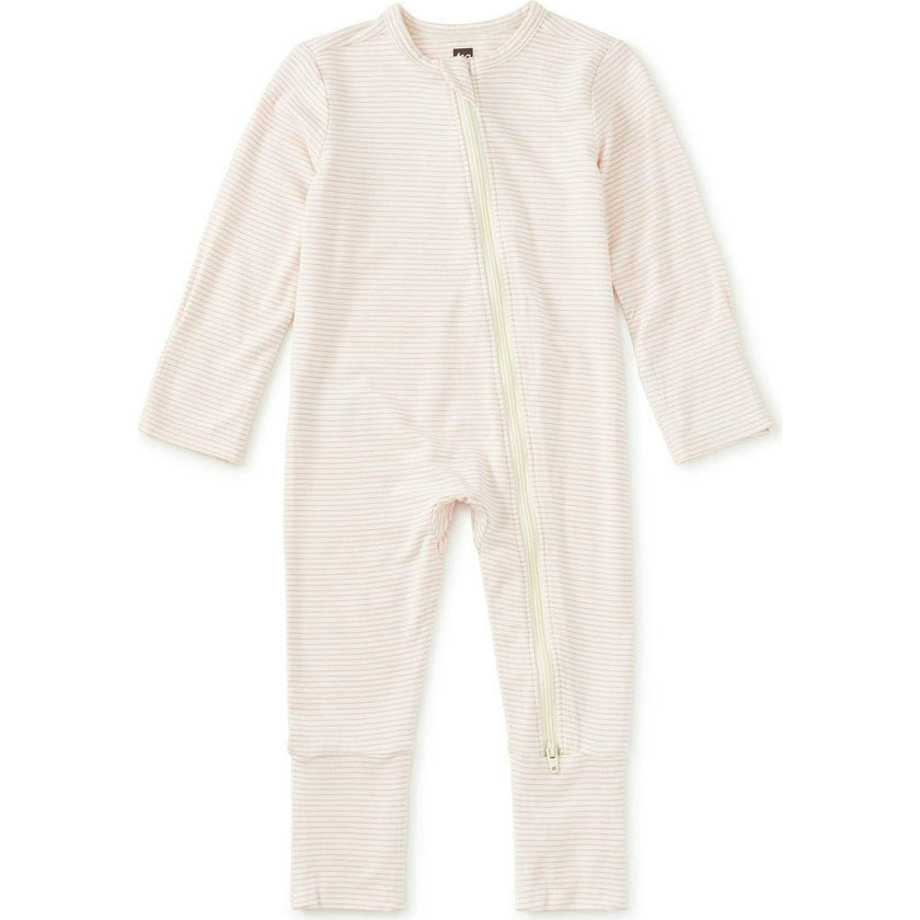Footed Baby Romper, Pink