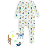 The Organic Zipper Footie [Monkeying Around]