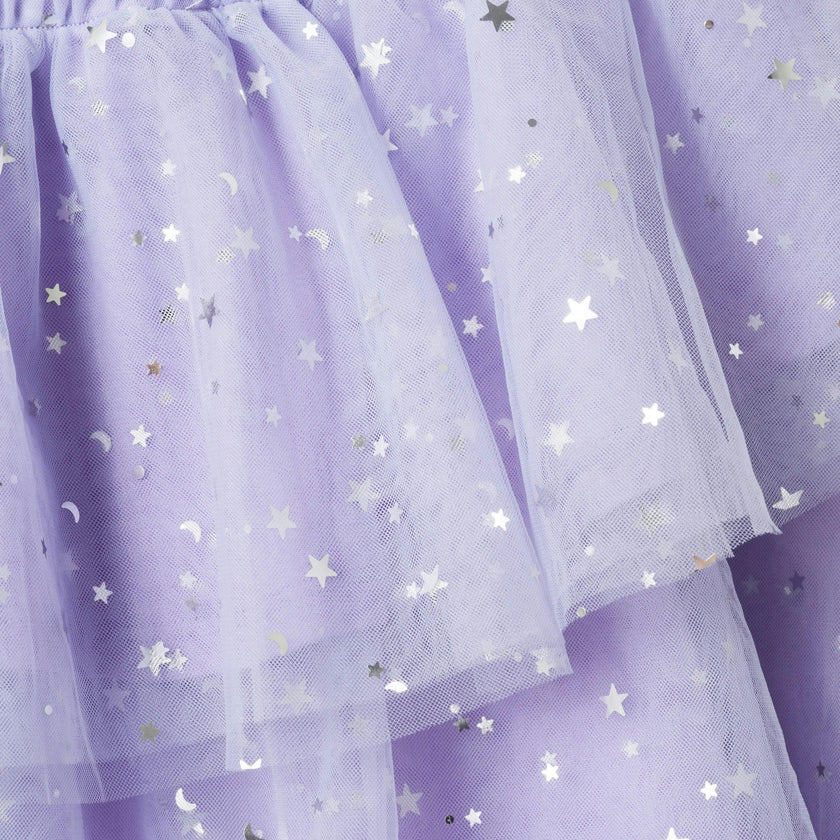 Girls Sweater & Tiered Skirt Set | Purple Halloween