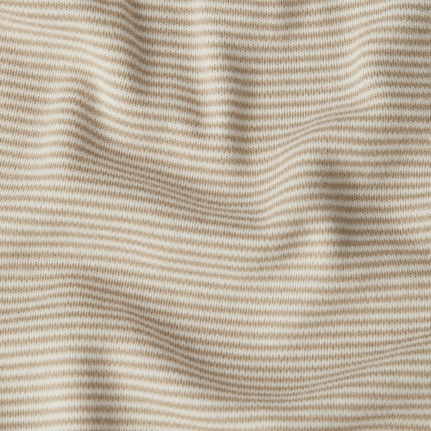 Long Sleeve Bodysuit - Oatmeal Stripe
