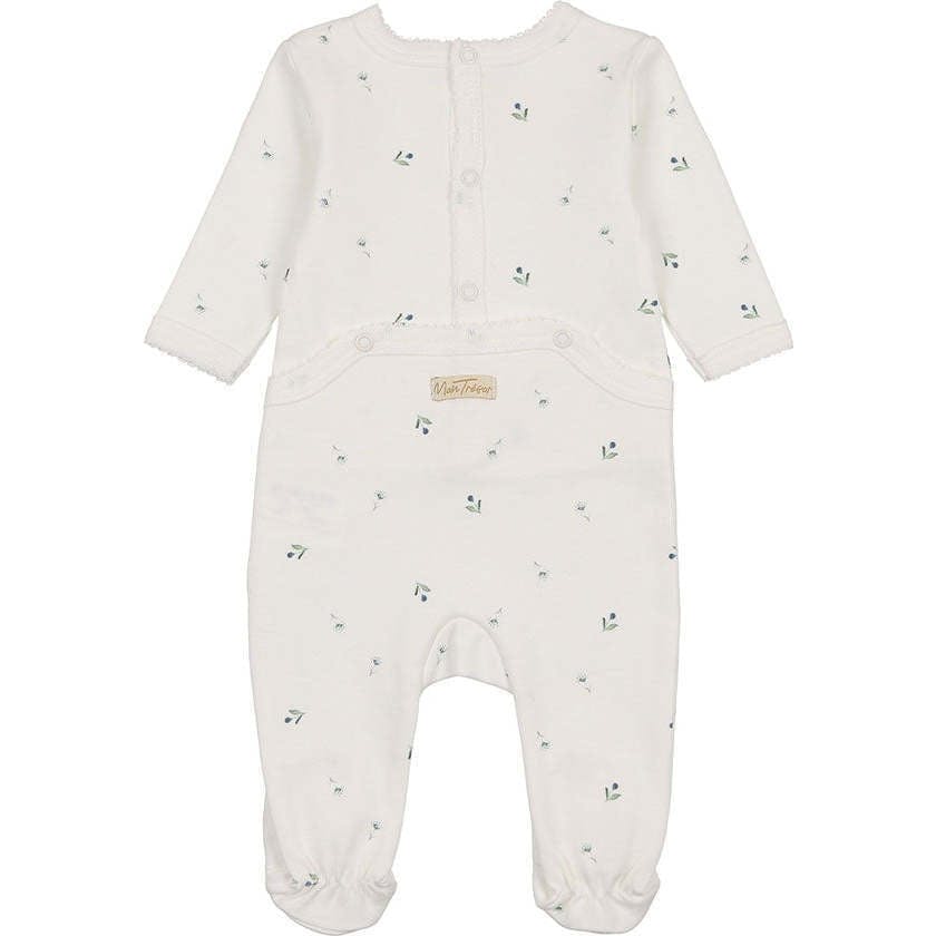 Plush Print Footie & Hat Set