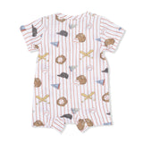 Vintage Baseball Stripe - Henley Shortall