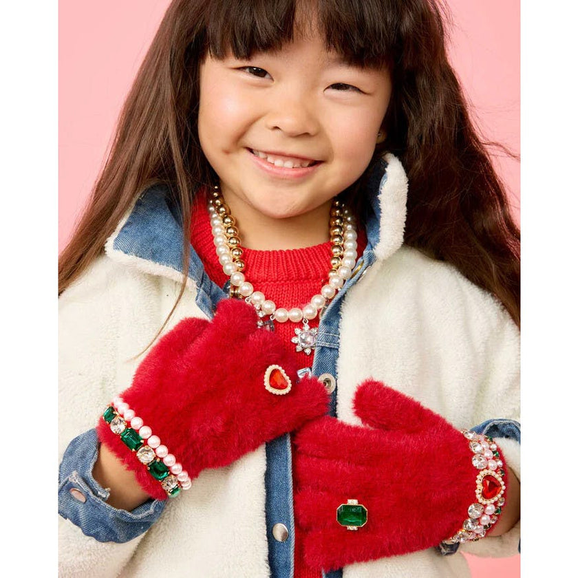 Christmas Cheer Jeweled Gloves
