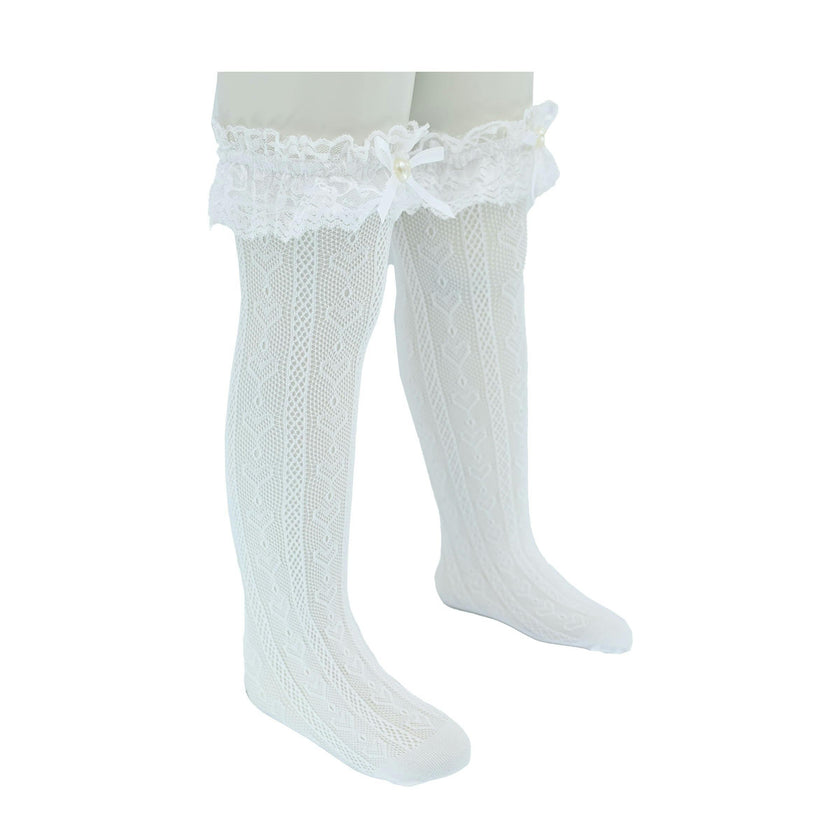 Heart Lace Ribbon Socks