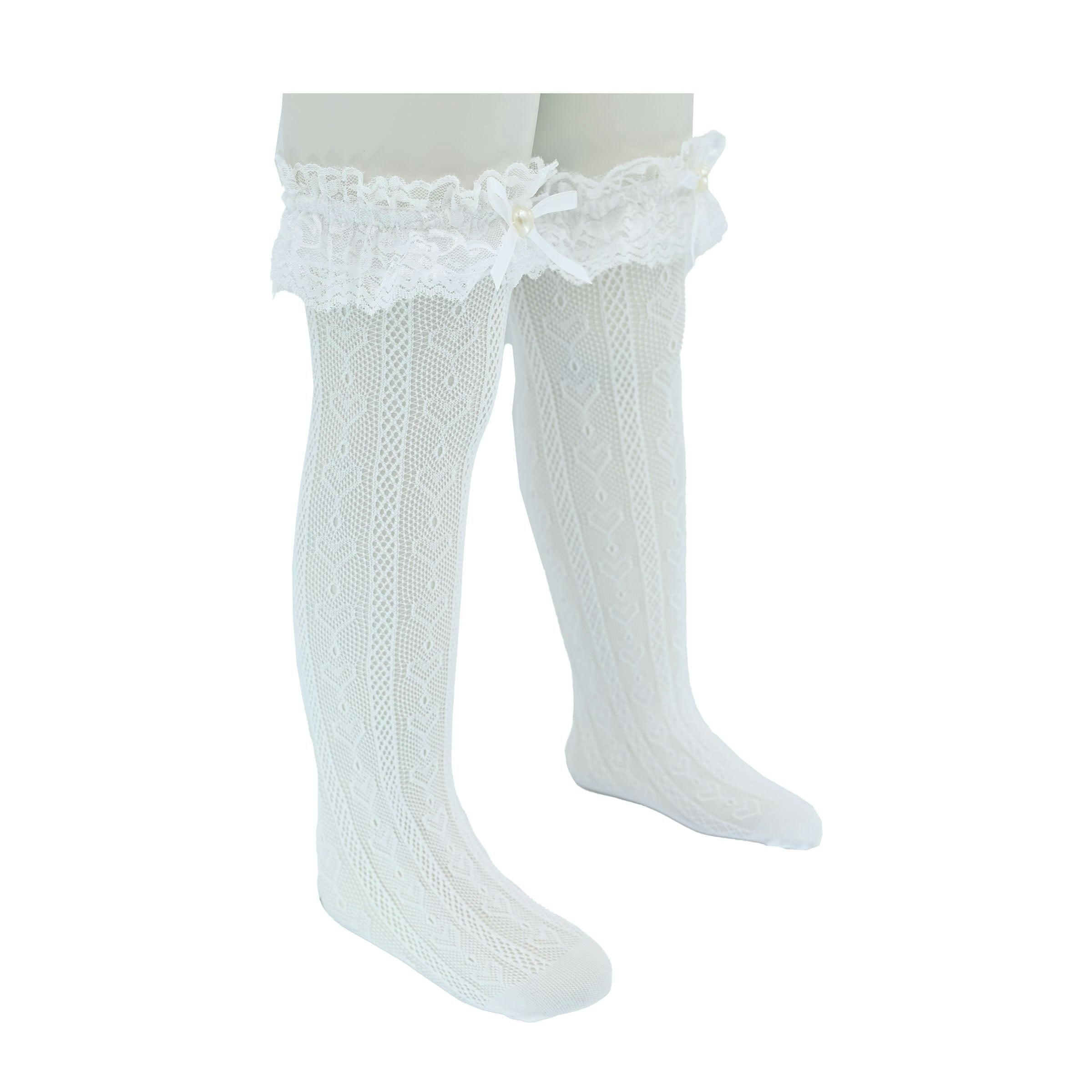 Heart Lace Ribbon Socks