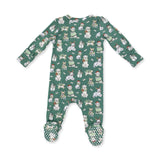 Christmas Dogs Uni - 2 Way Zipper Footie