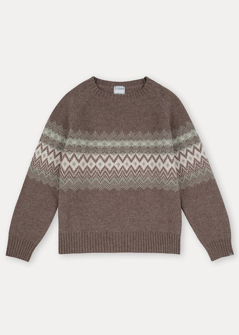 The Nocciola Jacquard Crew