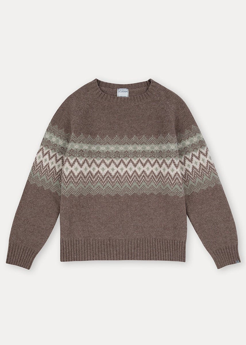 The Nocciola Jacquard Crew